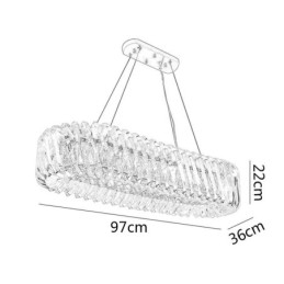 Designer Touch Decorative Luxury Glass Pendant Light European Style Chandelier