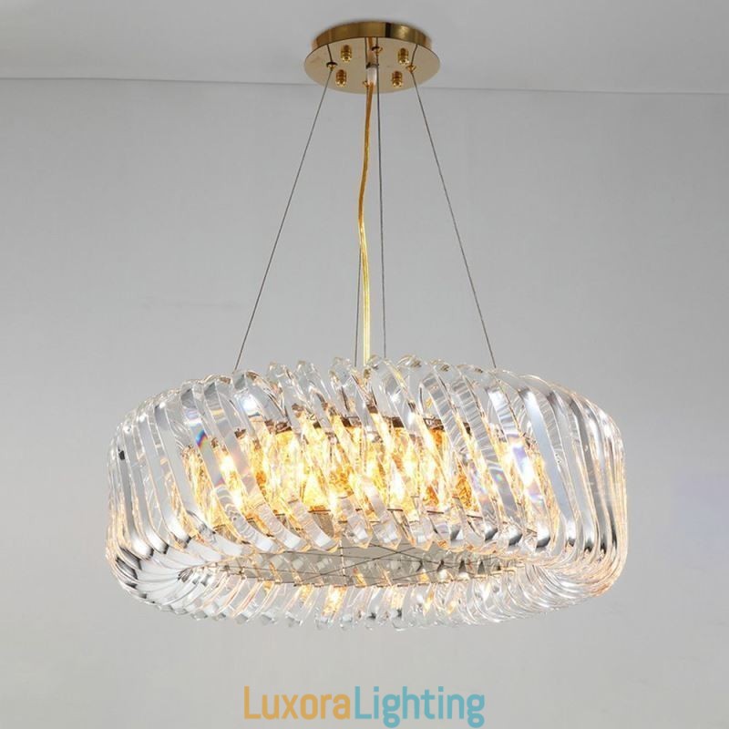 Designer Touch Decorative European Pendant Light Round Glass Decoration Hanging Lamp