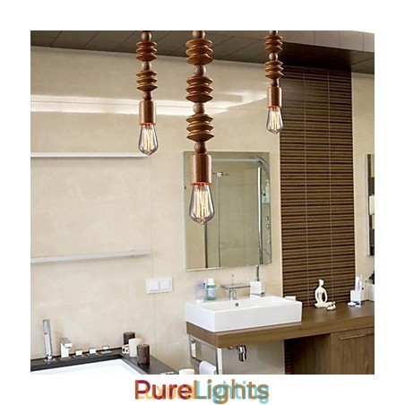 Designer Touch Decorative Chandelier Mini Style Traditional Classic Wood Bamboo