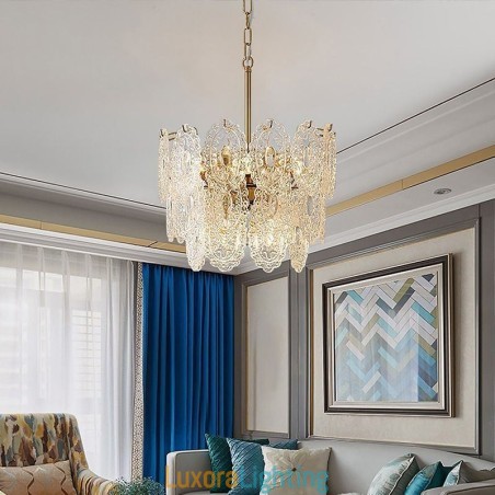 Designer Touch Decorative Modern Glass Pendant Light Decoration Bronze Gold Chandelier