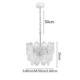 Designer Touch Decorative Modern Glass Pendant Light Decoration Bronze Gold Chandelier