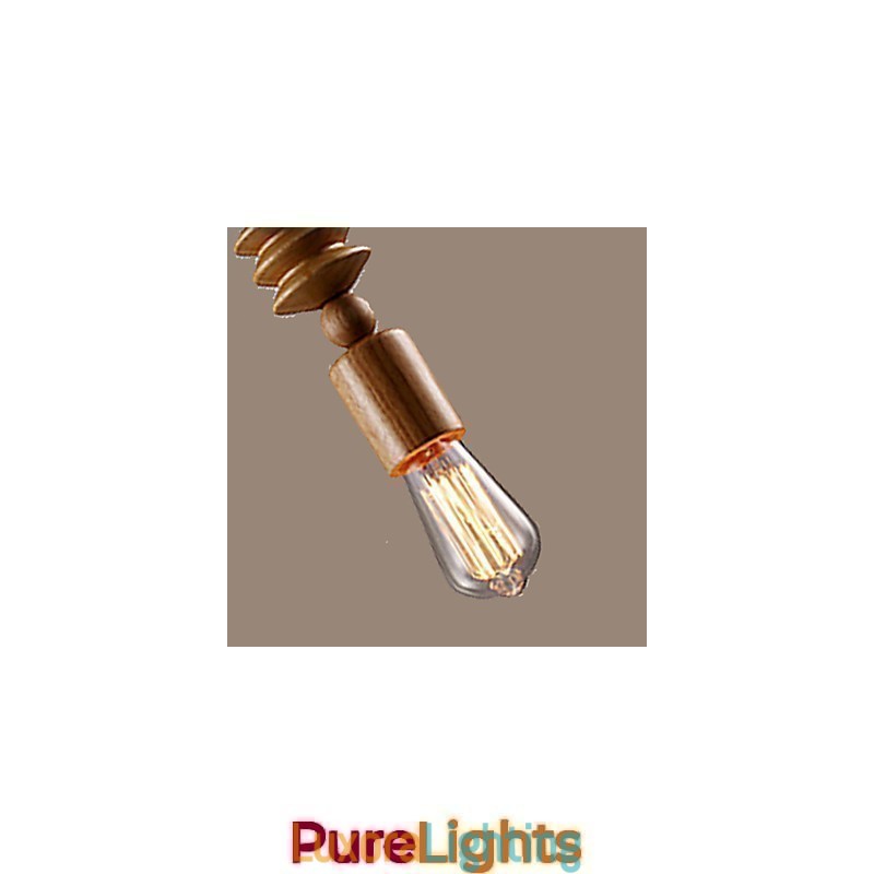 Designer Touch Decorative Chandelier Mini Style Traditional Classic Wood Bamboo