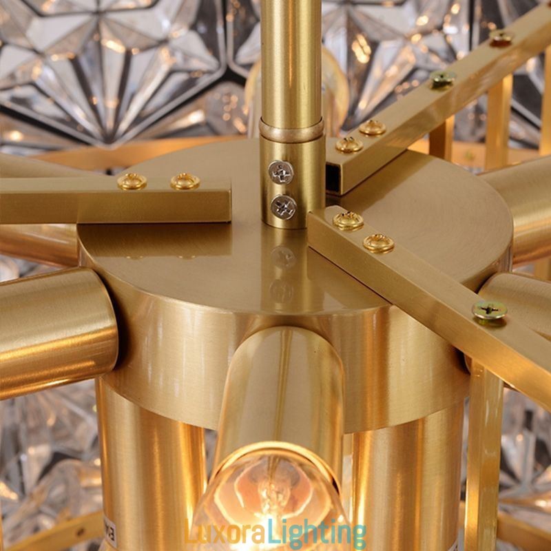 Designer Touch Decorative European Glass Pendant Light Modern Cone Shape Chandelier