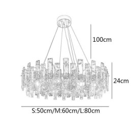 Designer Touch Decorative Luxury Glass Chandelier European Style Pendant Light