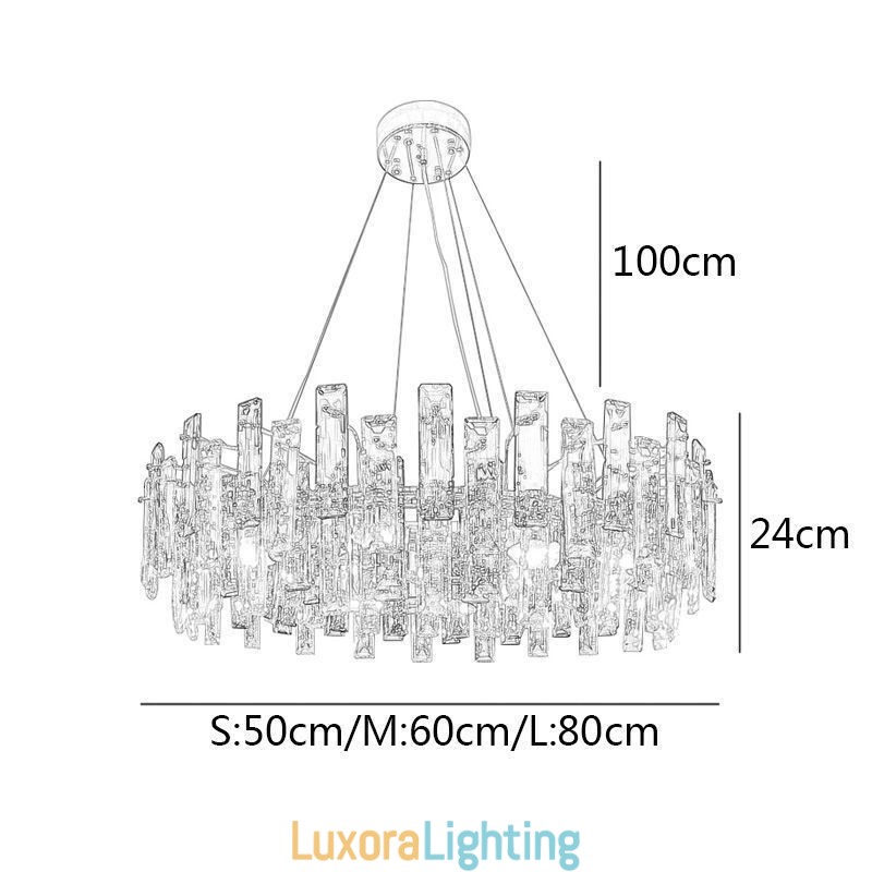 Designer Touch Decorative Luxury Glass Chandelier European Style Pendant Light