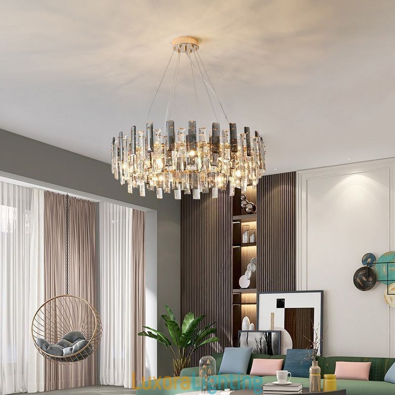 Designer Touch Decorative Luxury Glass Chandelier European Style Pendant Light