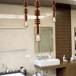 Designer Touch Decorative Chandelier Mini Style Traditional Classic Wood Bamboo