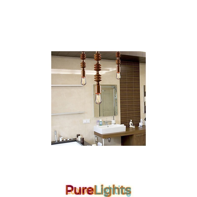 Designer Touch Decorative Chandelier Mini Style Traditional Classic Wood Bamboo