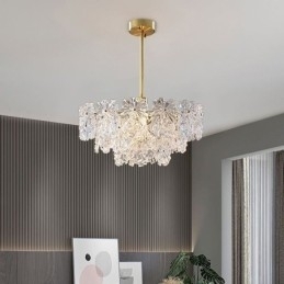 Designer Touch Decorative Luxury Pendant Light Home D茅cor Glass Chandelier Living