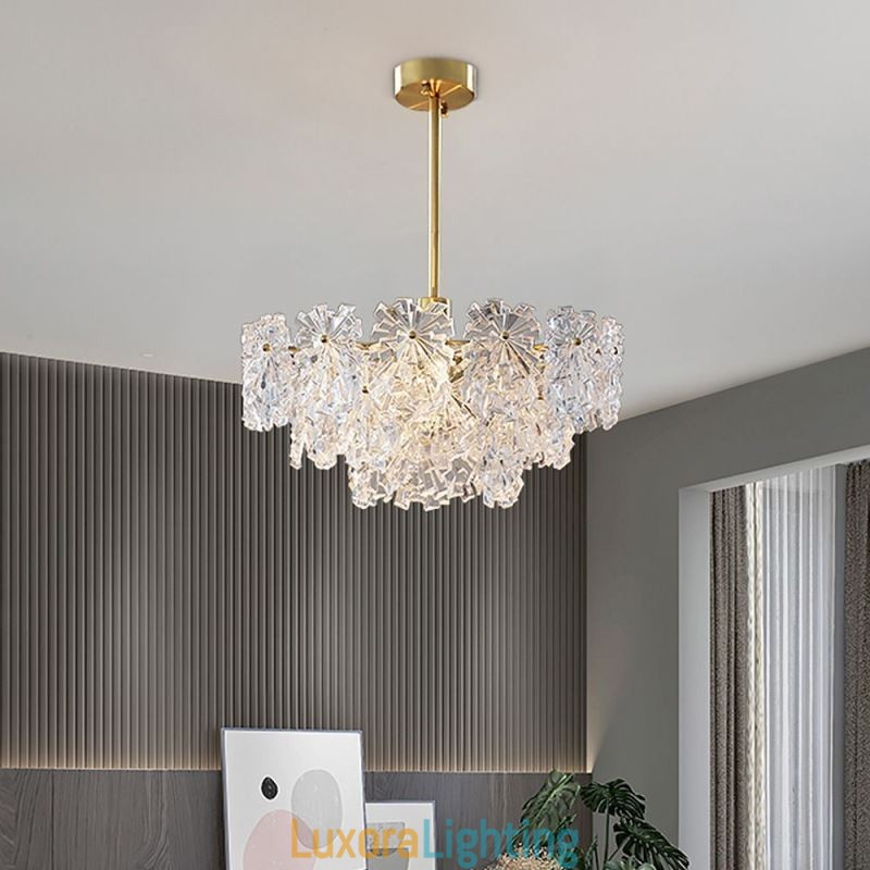 Designer Touch Decorative Luxury Pendant Light Home D茅cor Glass Chandelier Living