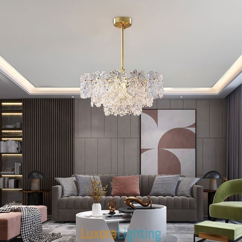 Designer Touch Decorative Luxury Pendant Light Home D茅cor Glass Chandelier Living
