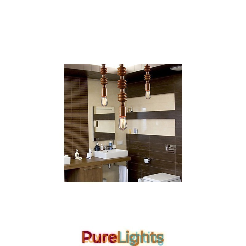 Designer Touch Decorative Chandelier Mini Style Traditional Classic Wood Bamboo