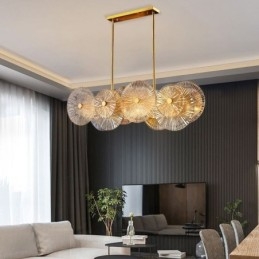 Designer Touch Decorative Modern Spark Disc Chandelier Firework Glass Pendant Lamp Home Decor Lighting