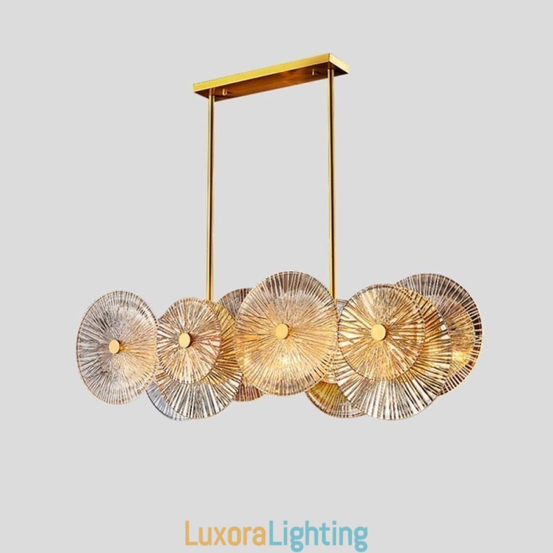 Designer Touch Decorative Modern Spark Disc Chandelier Firework Glass Pendant Lamp Home Decor Lighting