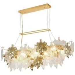 Designer Touch Decorative Maple Leaf Pendant Light Home Decor Glass Lighting
