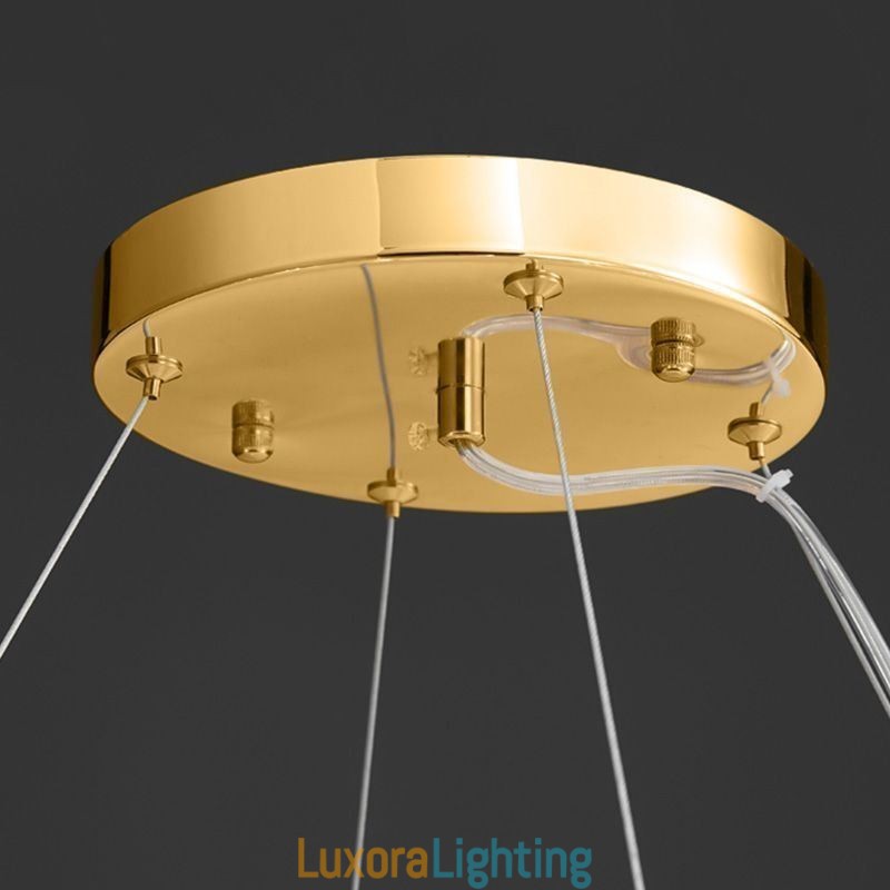 Designer Touch Decorative Artistic Glass Chandelier Feather Round Pendant Light