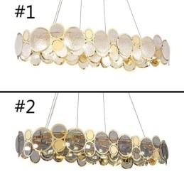 Designer Touch Decorative European Glass Chandelier Creative Luxury Pendant Light