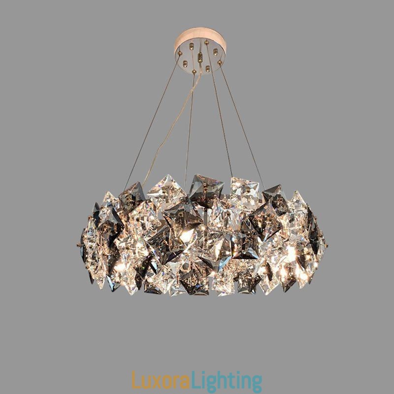 Designer Touch Decorative Light Luxury Glass Chandelier Modern Minimalist Pendant Lamp Living
