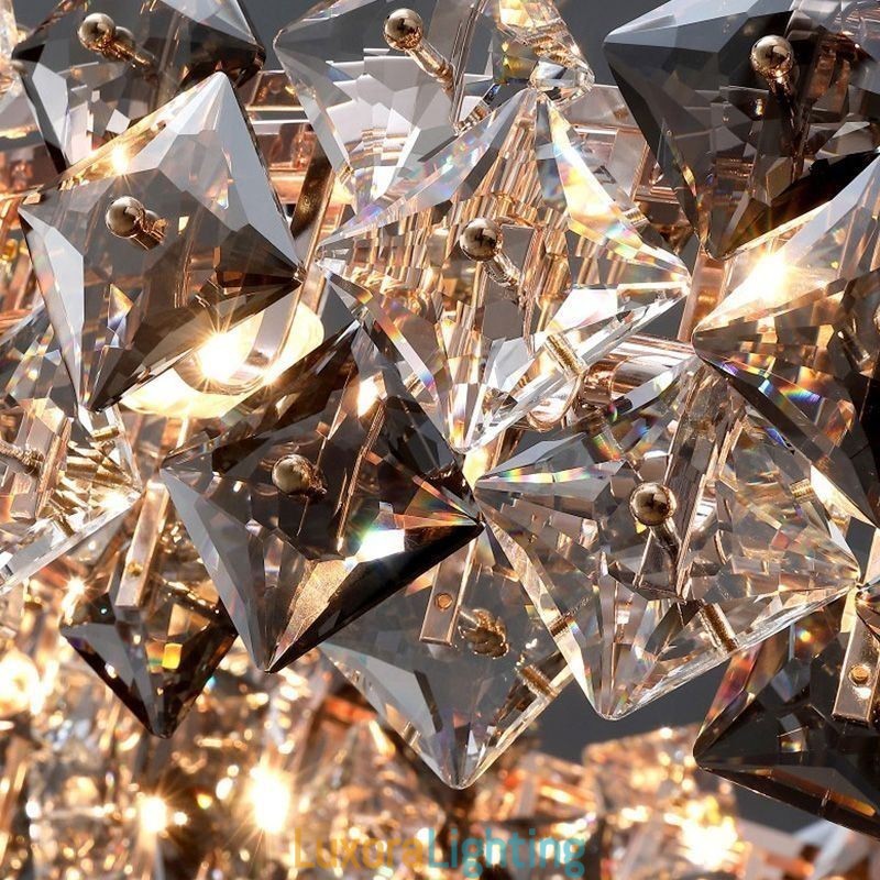 Designer Touch Decorative Light Luxury Glass Chandelier Modern Minimalist Pendant Lamp Living