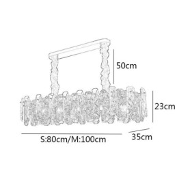 Designer Touch Decorative Modern Glass Pendant Lighting Luxury Hanging Lighting Fixture Dining