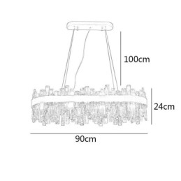 Designer Touch Decorative Light Luxury Chandelier Post Modern Glass Pendant Light