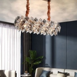 Designer Touch Decorative European Glass Chandelier Creative Light Luxury Pendant Lighting