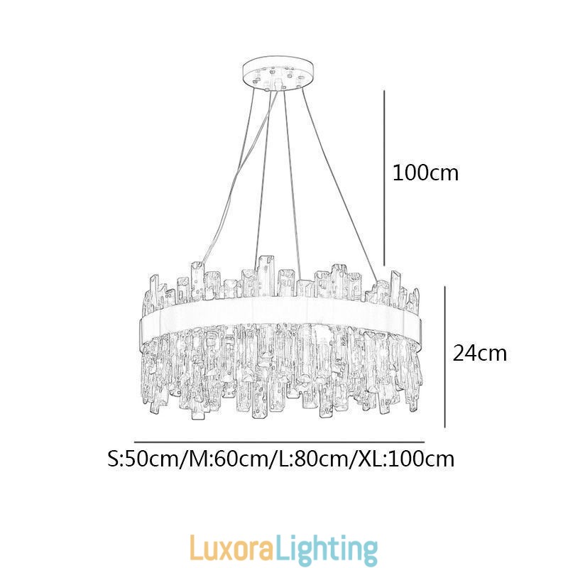 Designer Touch Decorative Luxury Glass Chandelier European Style Pendant Light Living