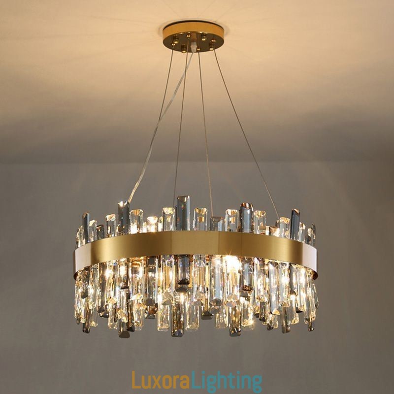 Designer Touch Decorative Luxury Glass Chandelier European Style Pendant Light Living