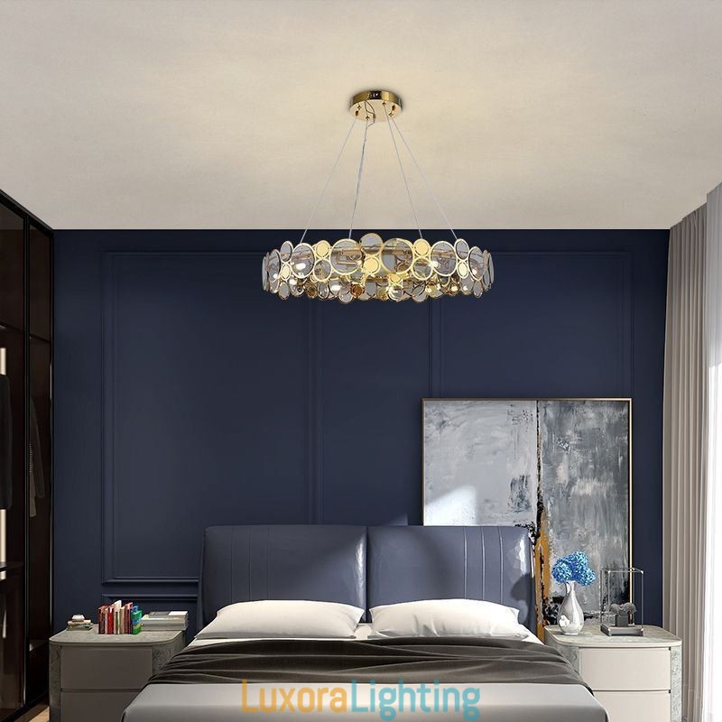 Designer Touch Decorative European Glass Chandelier Creative Light Luxury Pendant Light