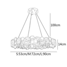 Designer Touch Decorative European Glass Chandelier Creative Light Luxury Pendant Light