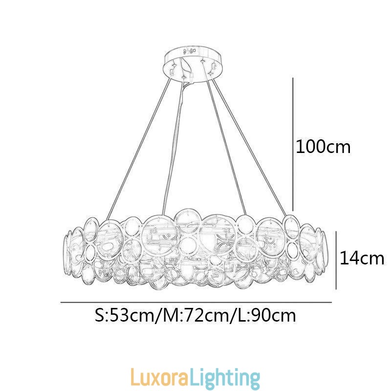 Designer Touch Decorative European Glass Chandelier Creative Light Luxury Pendant Light