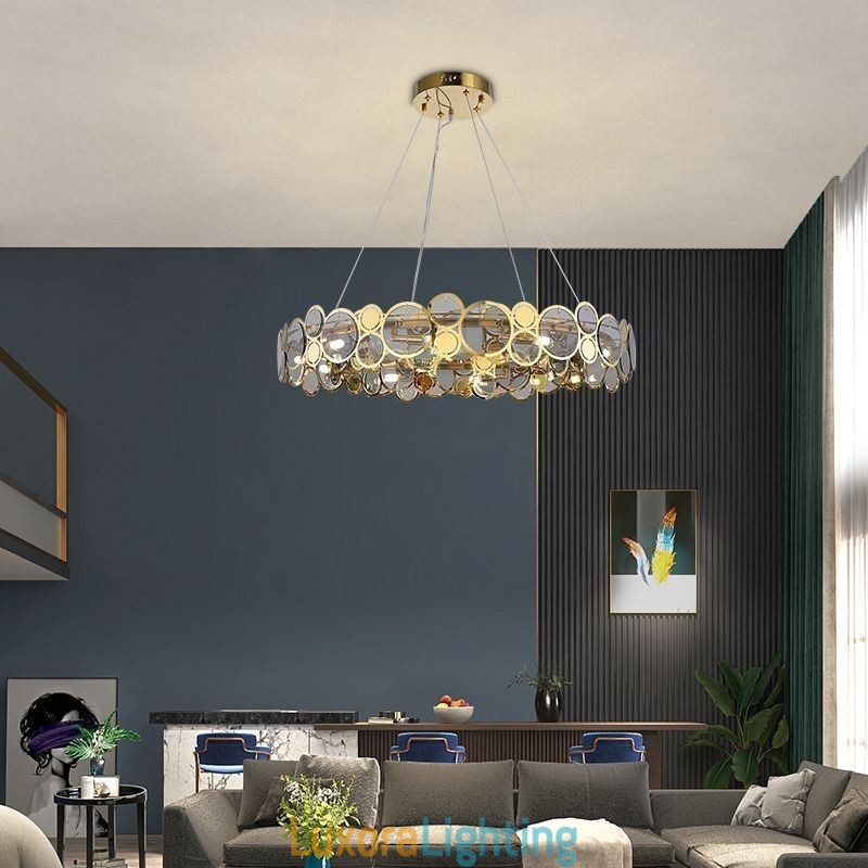 Designer Touch Decorative European Glass Chandelier Creative Light Luxury Pendant Light