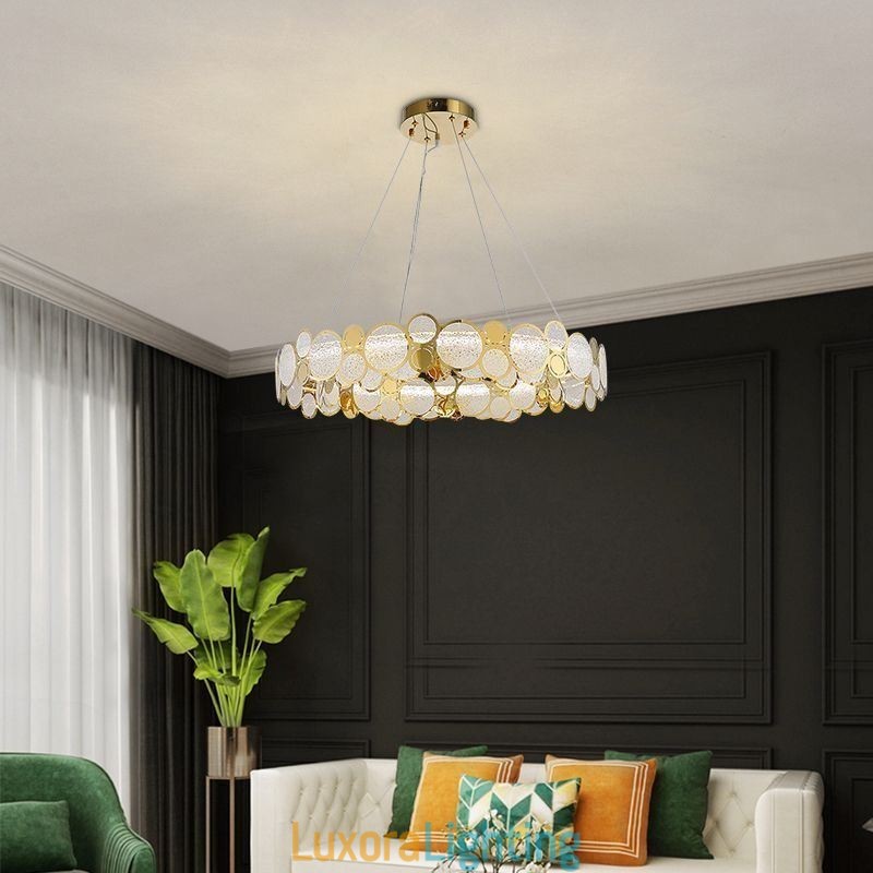 Designer Touch Decorative European Glass Chandelier Creative Light Luxury Pendant Light
