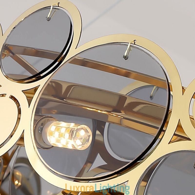 Designer Touch Decorative European Glass Chandelier Creative Light Luxury Pendant Light