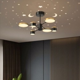 Designer Touch Decorative Chandelier Star Projection Pendant Light