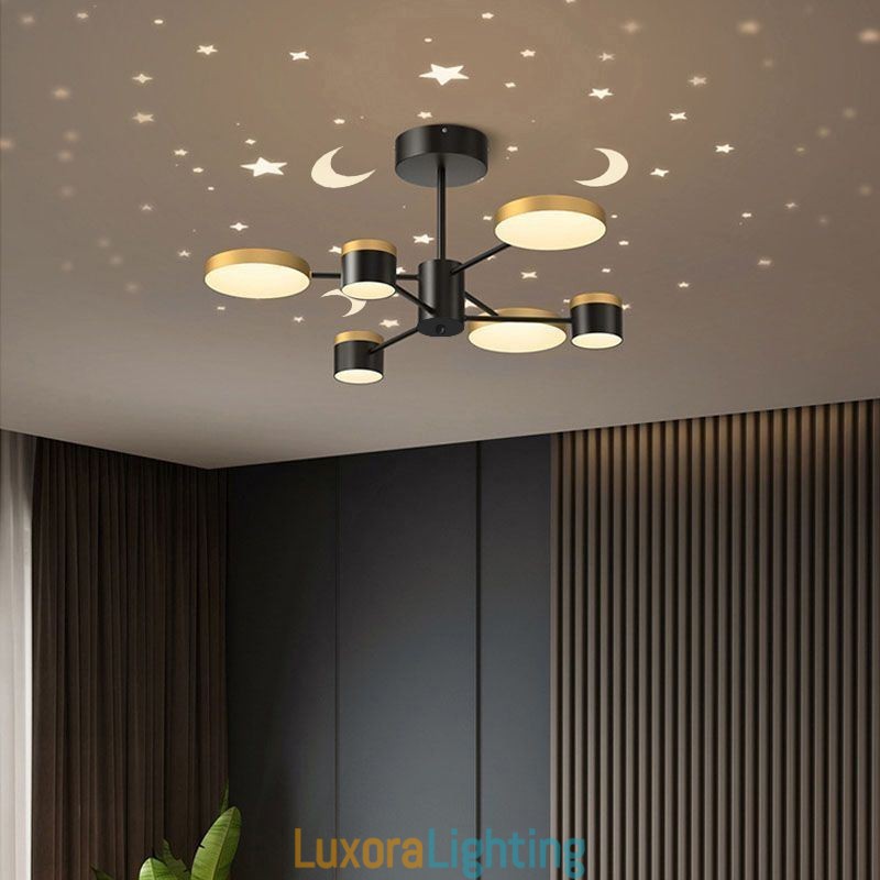 Designer Touch Decorative Chandelier Star Projection Pendant Light