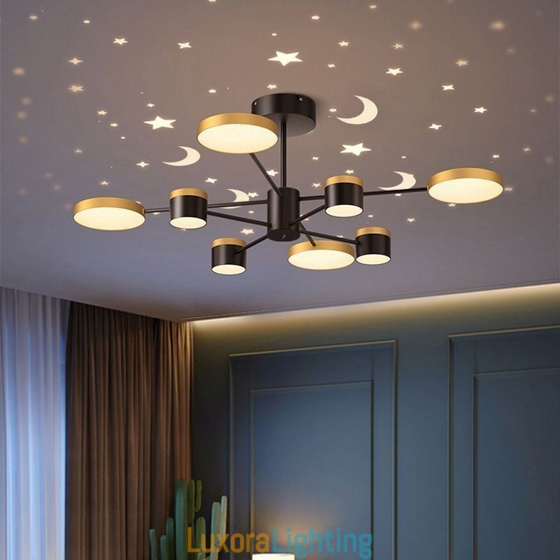 Designer Touch Decorative Chandelier Star Projection Pendant Light