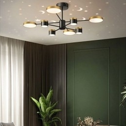 Designer Touch Decorative Chandelier Star Projection Pendant Light