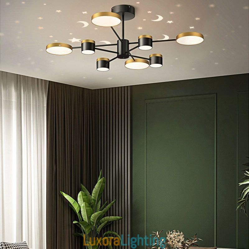 Designer Touch Decorative Chandelier Star Projection Pendant Light