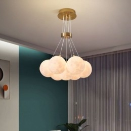Designer Touch Decorative Moon Bubble Chandelier Modern 3D Print Balls Pendant Lamp