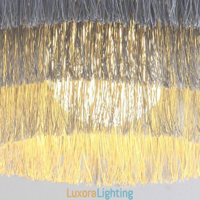 Designer Touch Decorative Nordic Pendant Light Warm Romantic Tassel Chandelier Creative Hanging Lamp