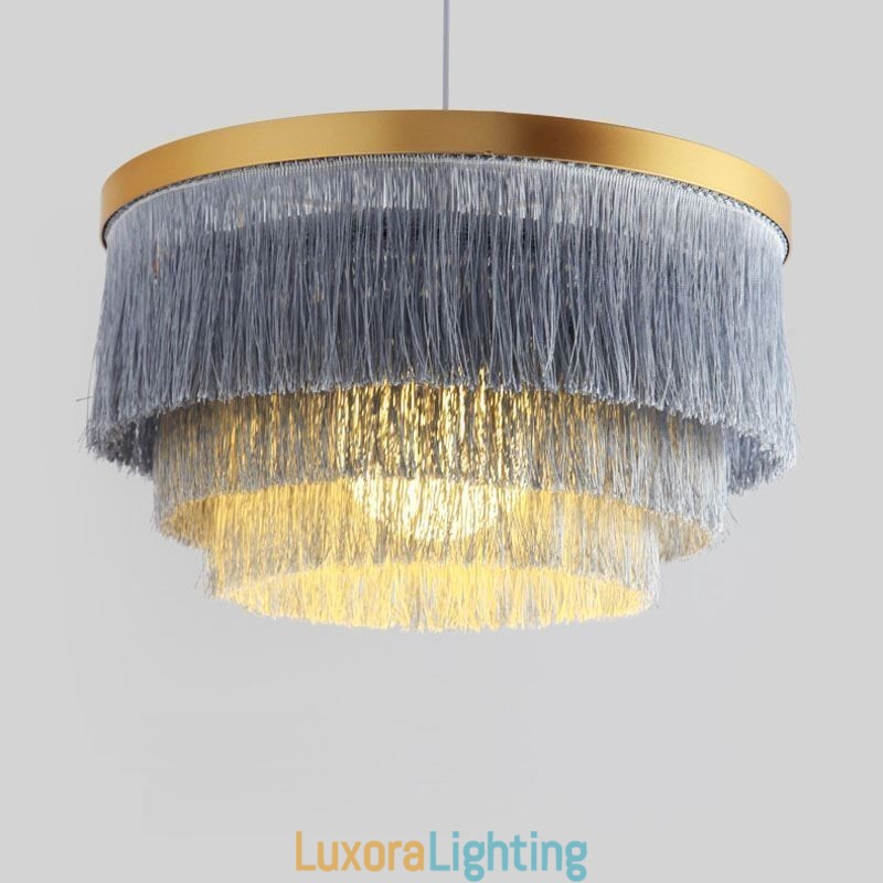 Designer Touch Decorative Nordic Pendant Light Warm Romantic Tassel Chandelier Creative Hanging Lamp