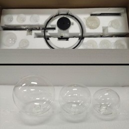 Designer Touch Decorative Modern Metal Chandelier Clear Glass Bubbles Pendant Lampss