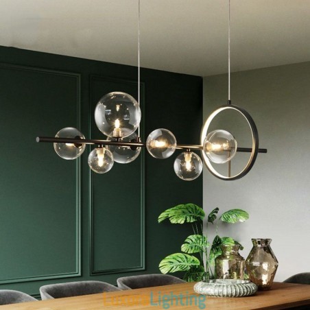 Designer Touch Decorative Modern Glass Bubble Pendant Light G9 Bulbs Chandelier