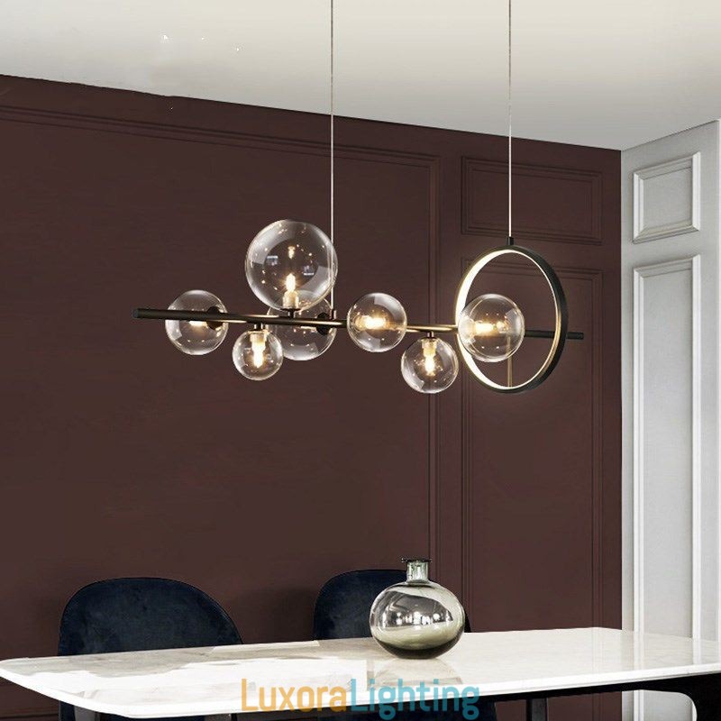 Designer Touch Decorative Modern Glass Bubble Pendant Light G9 Bulbs Chandelier