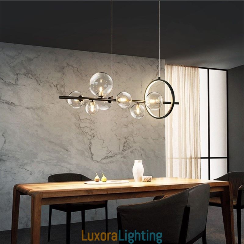 Designer Touch Decorative Modern Glass Bubble Pendant Light G9 Bulbs Chandelier