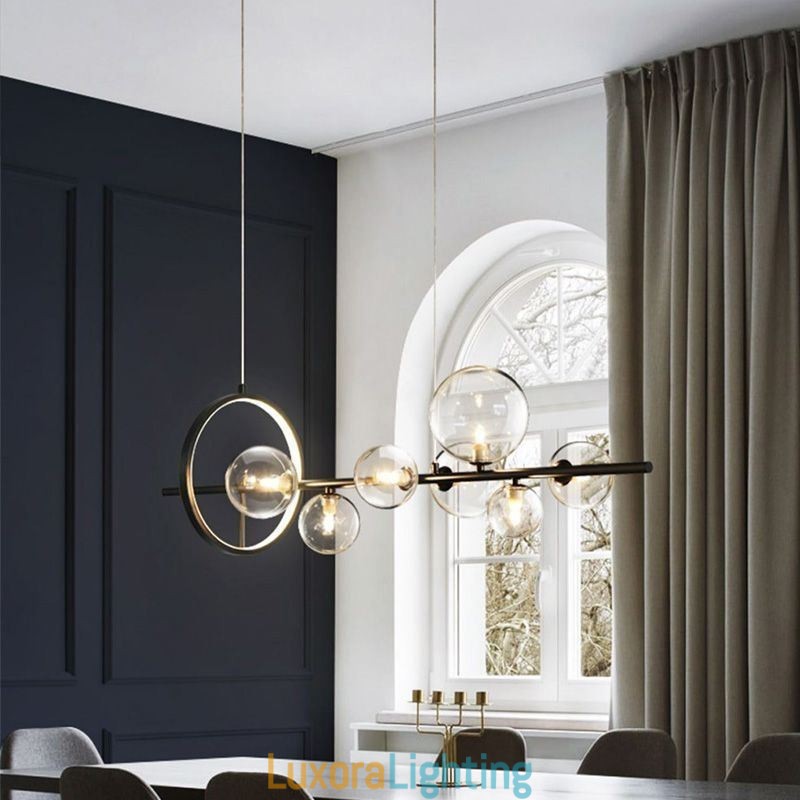 Designer Touch Decorative Modern Glass Bubble Pendant Light G9 Bulbs Chandelier