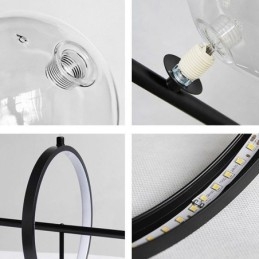 Designer Touch Decorative Modern Glass Bubble Pendant Light G9 Bulbs Chandelier