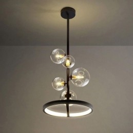 Designer Touch Decorative Modern Hanging Lights Fixture Chandelier Glass Bubble Pendant Light