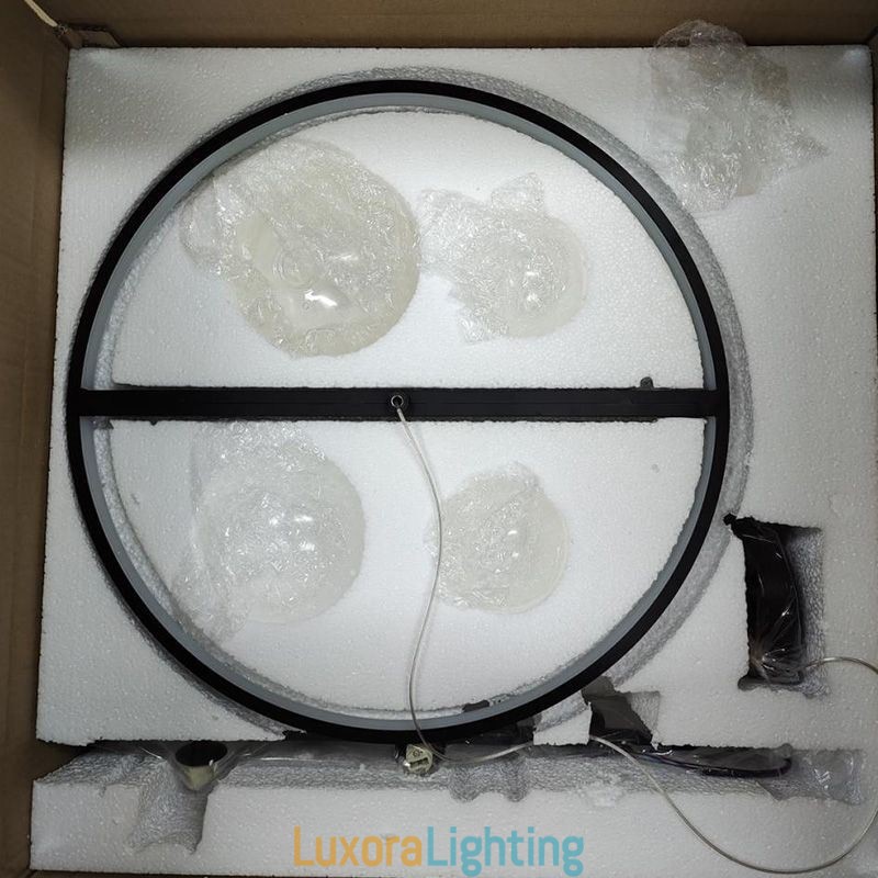 Designer Touch Decorative Modern Hanging Lights Fixture Chandelier Glass Bubble Pendant Light